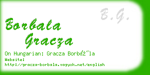 borbala gracza business card